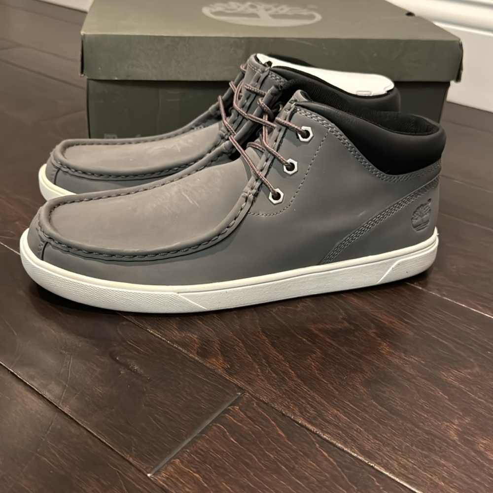Timberland canvas groveton mock toe chukka grey NIB 10 - Picture 6 of 10